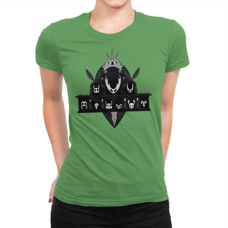 Hall of Masks - Womens Premium T-Shirts RIPT Apparel Small / Kelly