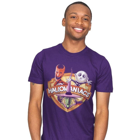 Hallomaniacs - Mens T-Shirts RIPT Apparel Small / Purple