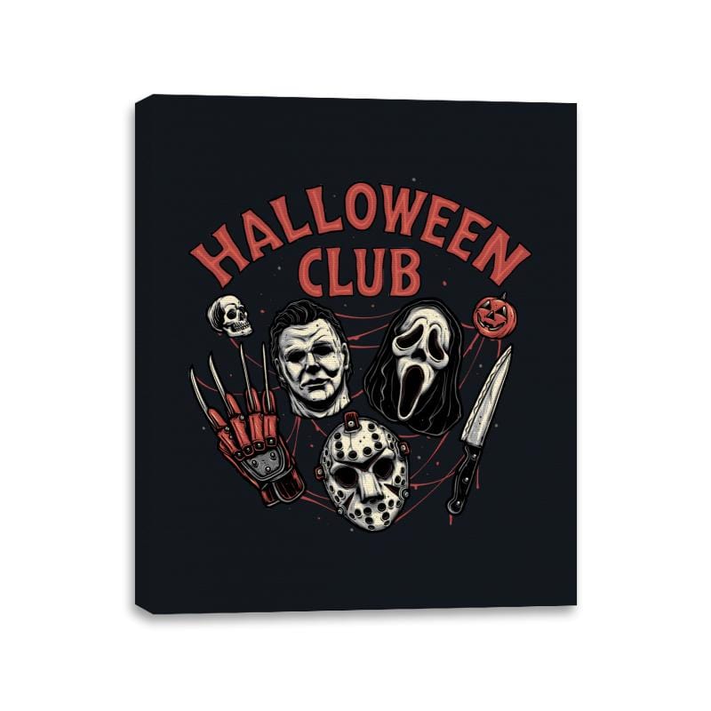Halloween Club - Canvas Wraps Canvas Wraps RIPT Apparel 11x14 / Black