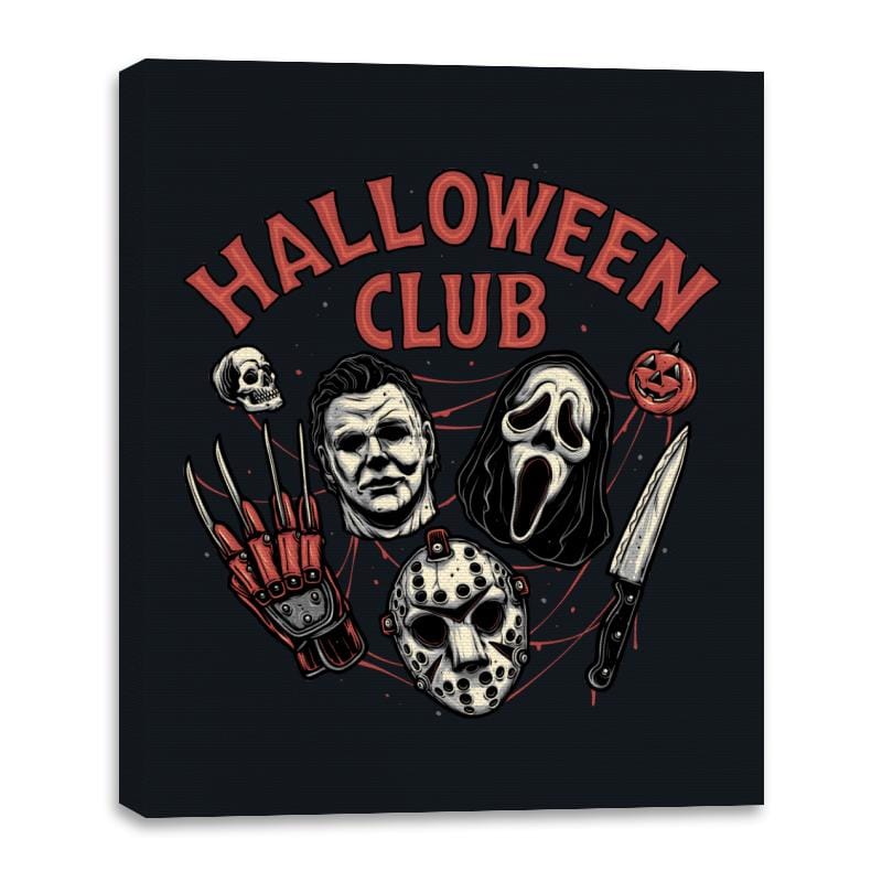 Halloween Club - Canvas Wraps Canvas Wraps RIPT Apparel 16x20 / Black