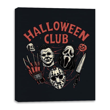 Halloween Club - Canvas Wraps Canvas Wraps RIPT Apparel 16x20 / Black