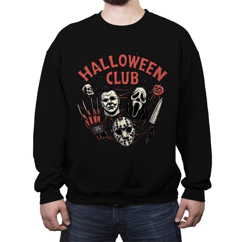 Halloween Club - Crew Neck Sweatshirt Crew Neck Sweatshirt RIPT Apparel Small / Black