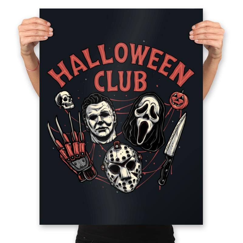Halloween Club - Prints Posters RIPT Apparel 18x24 / Black