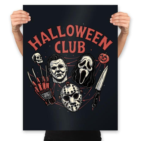 Halloween Club - Prints Posters RIPT Apparel 18x24 / Black