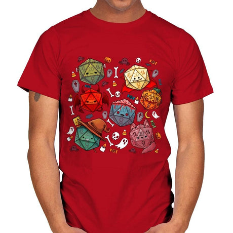 Halloween Dice - Mens T-Shirts RIPT Apparel Small / Red