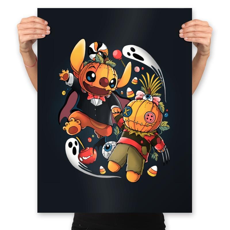Halloween Doll - Prints Posters RIPT Apparel 18x24 / Black