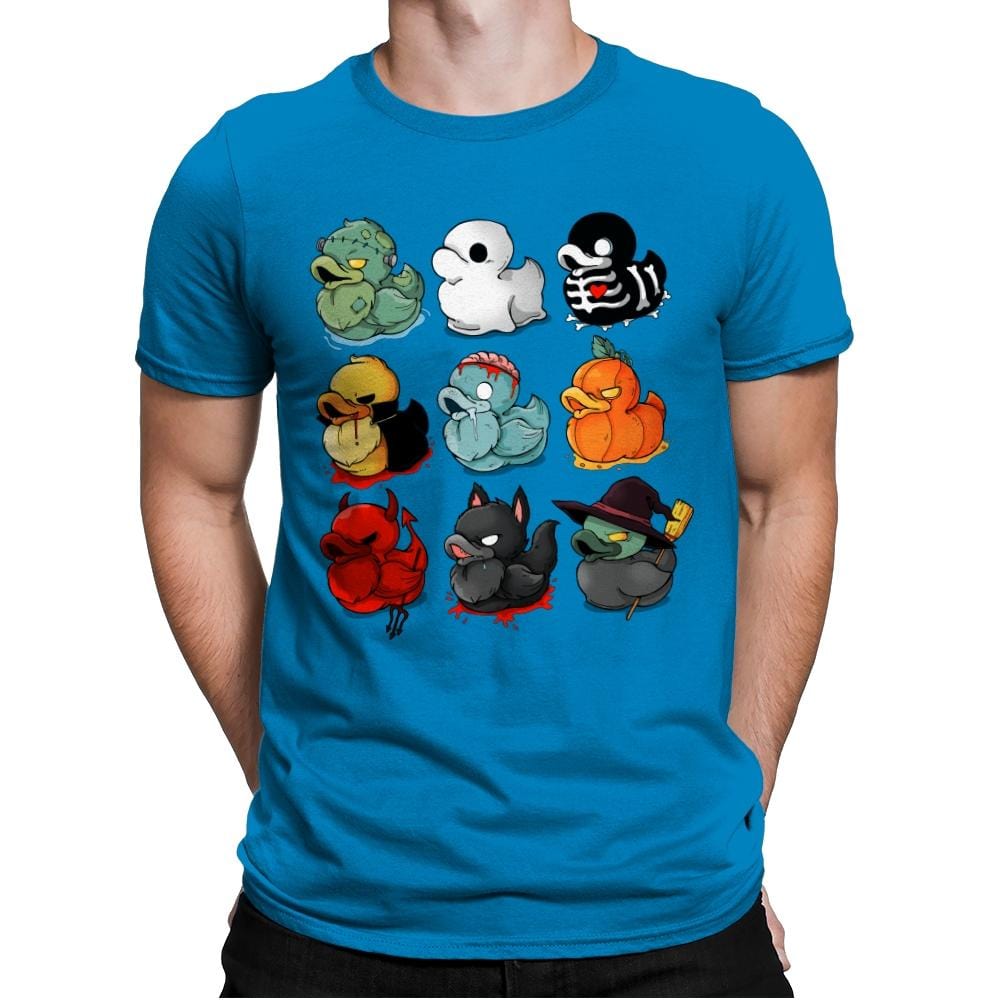 Halloween Ducks - Mens Premium T-Shirts RIPT Apparel Small / Turqouise