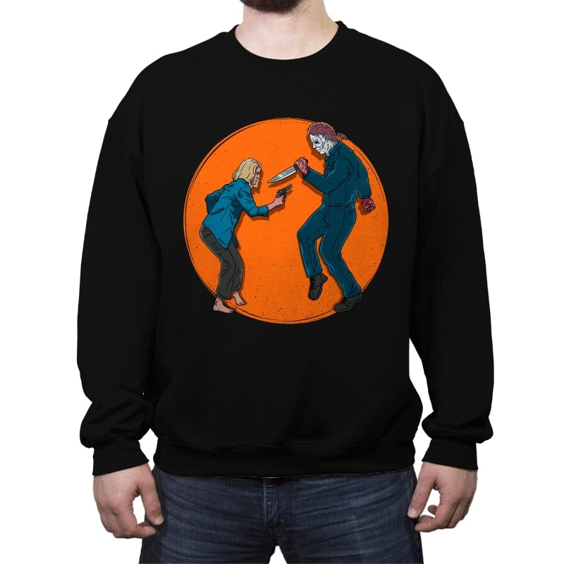 Halloween Fiction - Crew Neck Sweatshirt Crew Neck Sweatshirt RIPT Apparel Small / Black