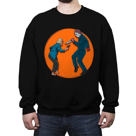 Halloween Fiction - Crew Neck Sweatshirt Crew Neck Sweatshirt RIPT Apparel Small / Black