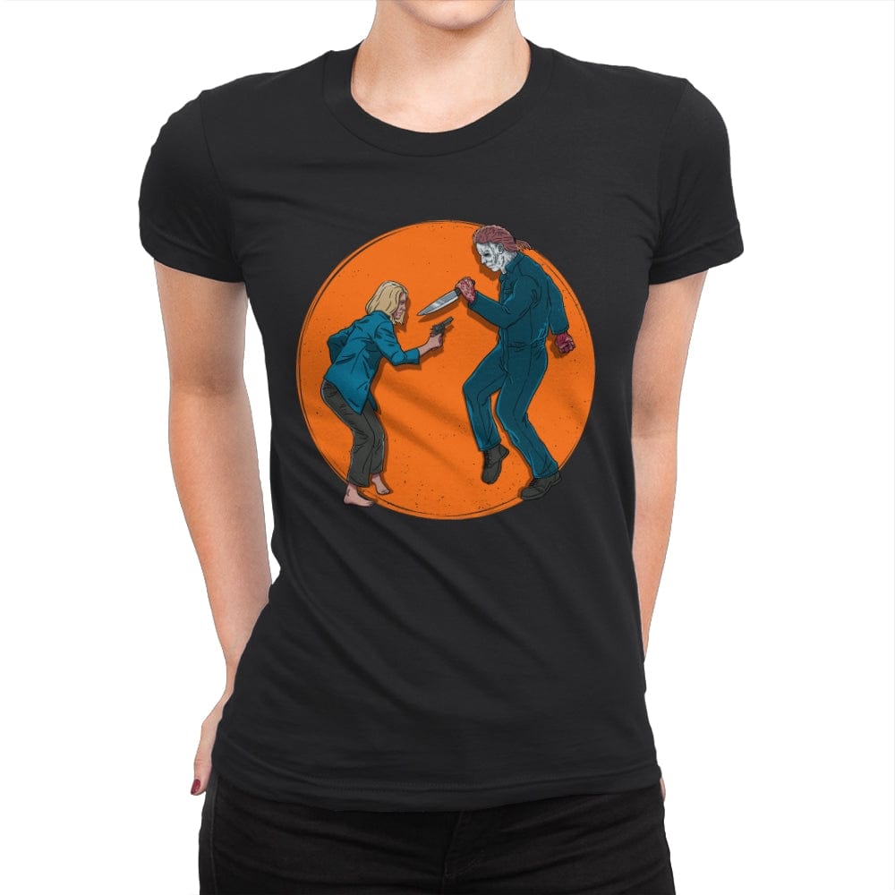 Halloween Fiction - Womens Premium T-Shirts RIPT Apparel Small / Black