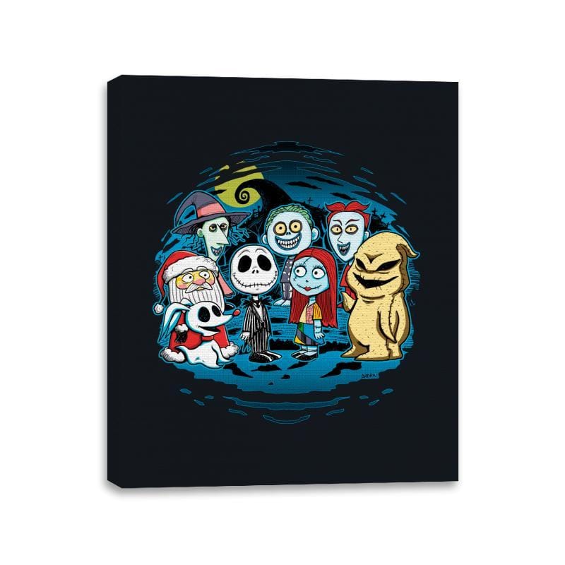 Halloween Friends - Canvas Wraps Canvas Wraps RIPT Apparel 11x14 / Black
