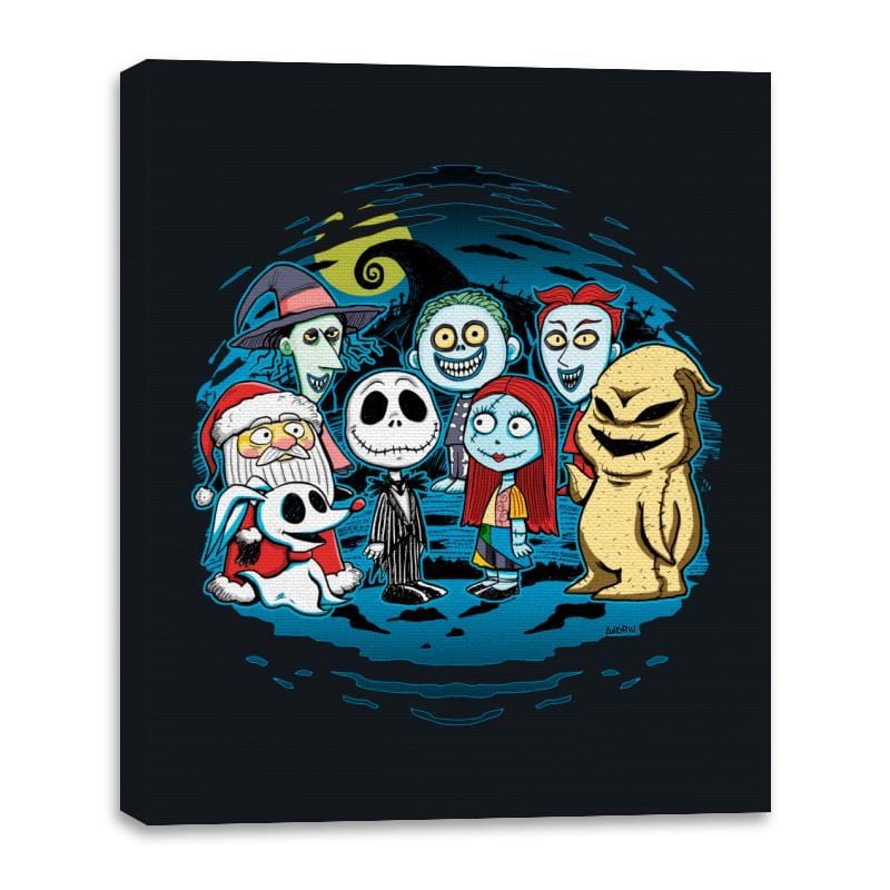 Halloween Friends - Canvas Wraps Canvas Wraps RIPT Apparel 16x20 / Black