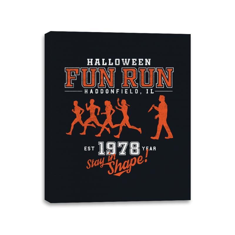 Halloween Fun Run - Canvas Wraps Canvas Wraps RIPT Apparel 11x14 / Black