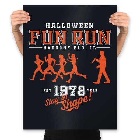 Halloween Fun Run - Prints Posters RIPT Apparel 18x24 / Black