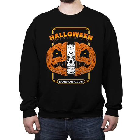 Halloween Horror Club - Crew Neck Sweatshirt Crew Neck Sweatshirt RIPT Apparel Small / Black