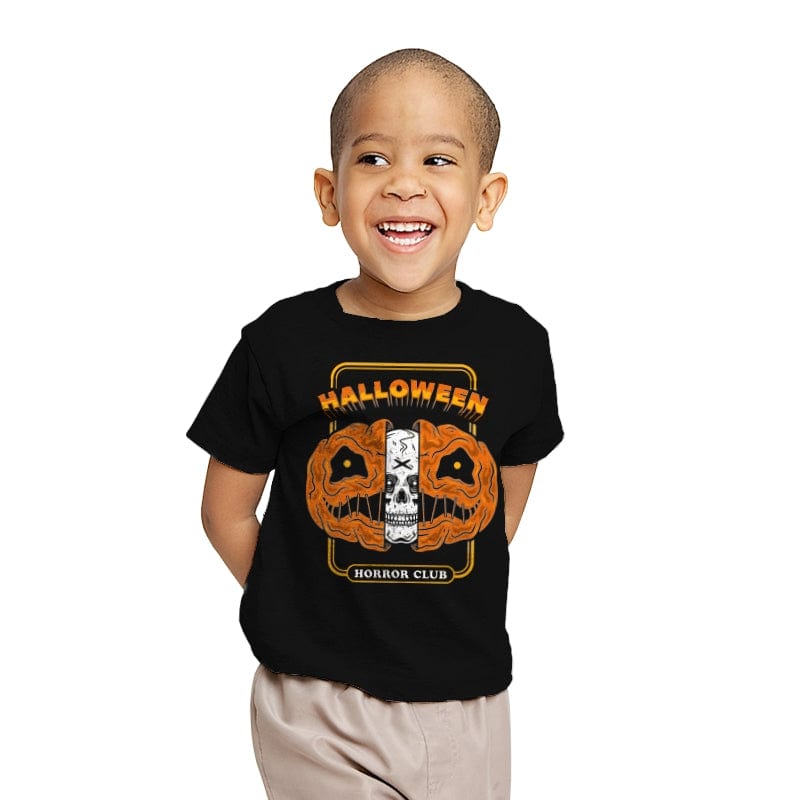Halloween Horror Club - Youth T-Shirts RIPT Apparel X-small / Black