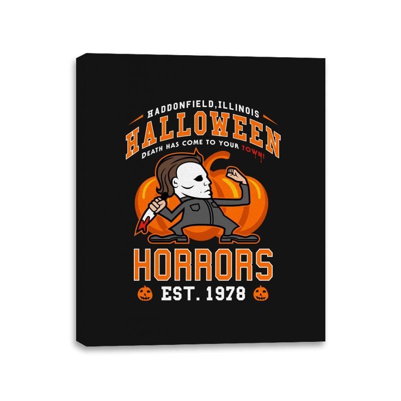 Halloween Horrors - Canvas Wraps Canvas Wraps RIPT Apparel 11x14 / Black