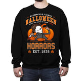 Halloween Horrors - Crew Neck Sweatshirt Crew Neck Sweatshirt RIPT Apparel