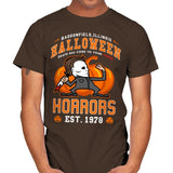 Halloween Horrors - Mens T-Shirts RIPT Apparel Small / Dark Chocolate