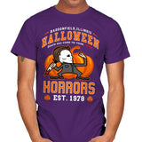 Halloween Horrors - Mens T-Shirts RIPT Apparel Small / Purple
