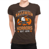 Halloween Horrors - Womens Premium T-Shirts RIPT Apparel Small / Dark Chocolate