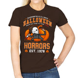 Halloween Horrors - Womens T-Shirts RIPT Apparel Small / Dark Chocolate