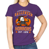 Halloween Horrors - Womens T-Shirts RIPT Apparel Small / Purple