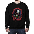 Halloween Joker - Crew Neck Sweatshirt Crew Neck Sweatshirt RIPT Apparel Small / Black