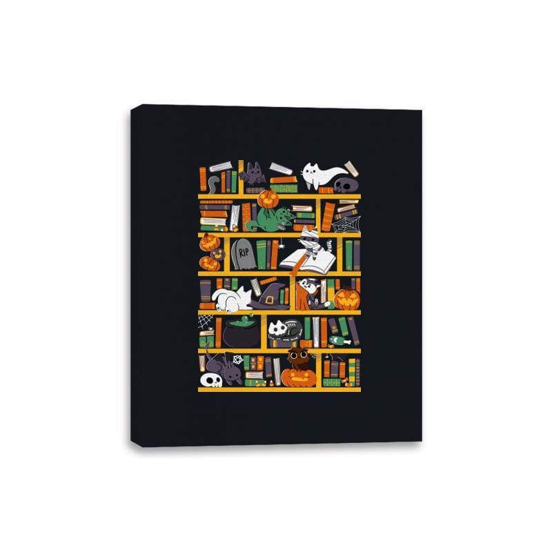 Halloween Library - Canvas Wraps Canvas Wraps RIPT Apparel 8x10 / Black