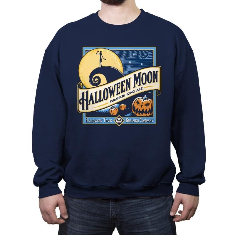 Halloween Moon - Crew Neck Sweatshirt Crew Neck Sweatshirt RIPT Apparel