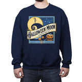 Halloween Moon - Crew Neck Sweatshirt Crew Neck Sweatshirt RIPT Apparel Small / Navy