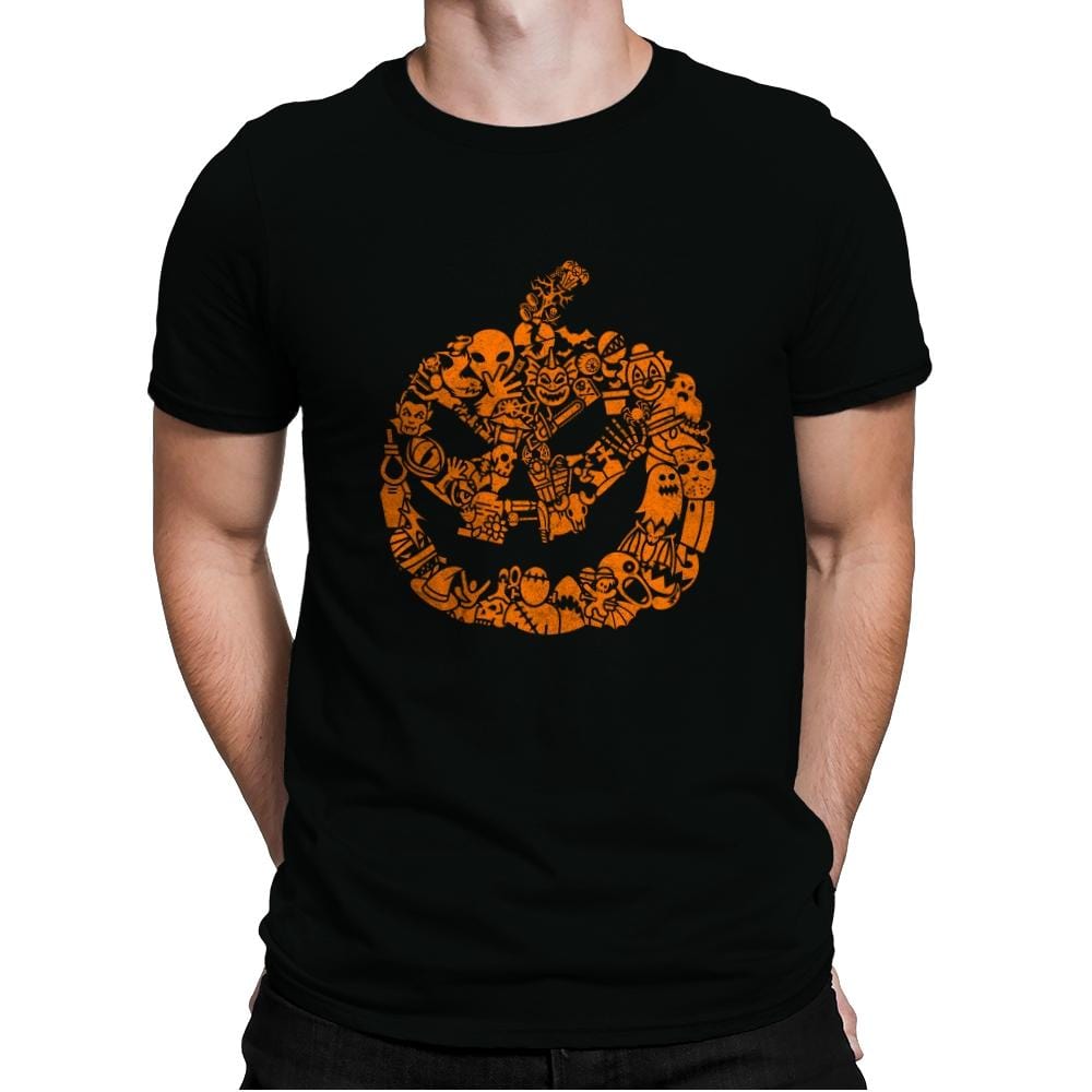 Halloween Mosaic - Mens Premium T-Shirts RIPT Apparel Small / Black