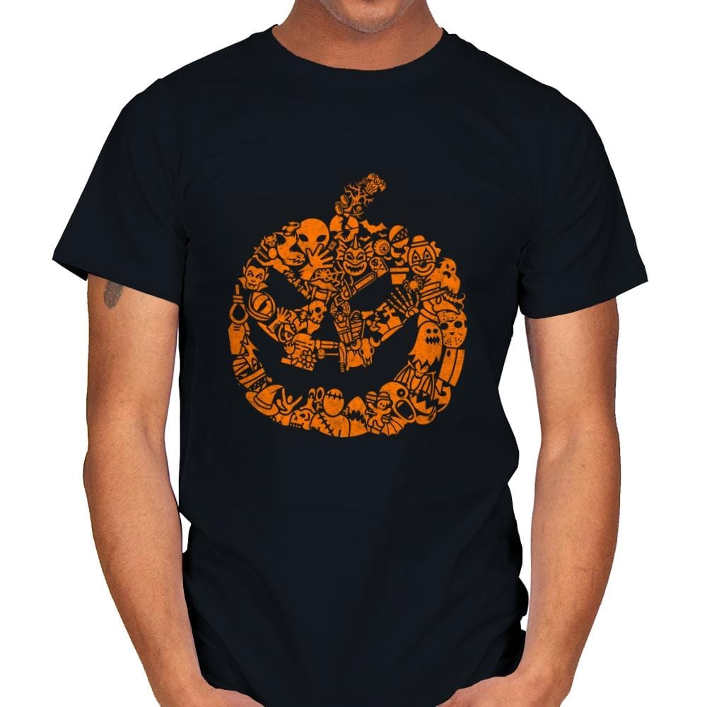 Halloween Mosaic - Mens T-Shirts RIPT Apparel Small / Black