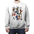 Halloween pop - Crew Neck Sweatshirt Crew Neck Sweatshirt RIPT Apparel Small / White