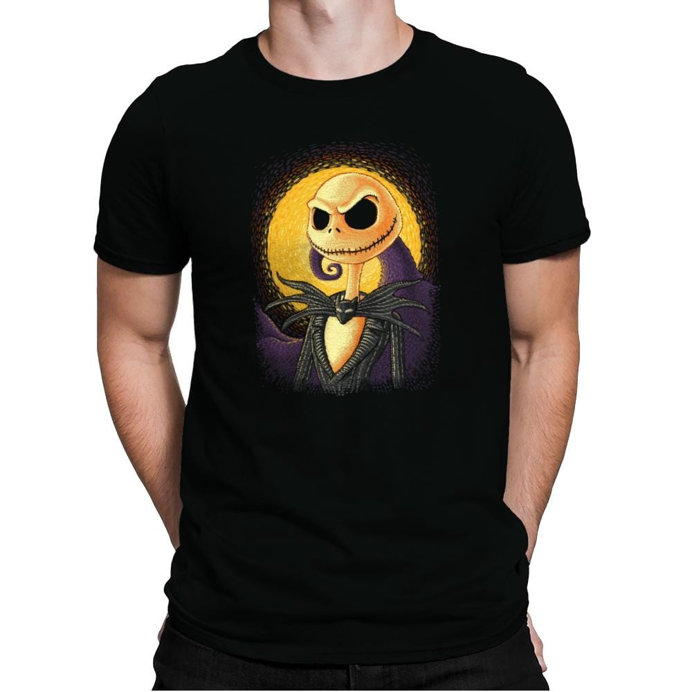 Halloween Portrait - Pop Impressionism - Mens Premium T-Shirts RIPT Apparel Small / Black