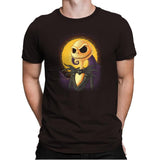 Halloween Portrait - Pop Impressionism - Mens Premium T-Shirts RIPT Apparel Small / Dark Chocolate