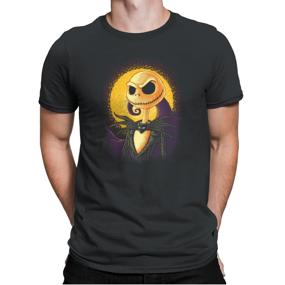 Halloween Portrait - Pop Impressionism - Mens Premium T-Shirts RIPT Apparel Small / Heavy Metal