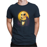 Halloween Portrait - Pop Impressionism - Mens Premium T-Shirts RIPT Apparel Small / Indigo