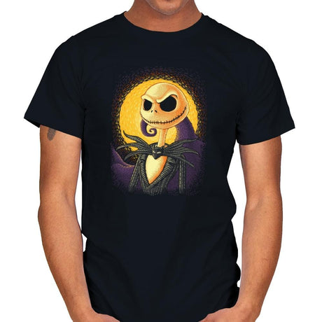 Halloween Portrait - Pop Impressionism - Mens T-Shirts RIPT Apparel Small / Black