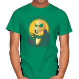 Halloween Portrait - Pop Impressionism - Mens T-Shirts RIPT Apparel Small / Kelly Green