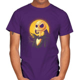 Halloween Portrait - Pop Impressionism - Mens T-Shirts RIPT Apparel Small / Purple