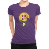 Halloween Portrait - Pop Impressionism - Womens Premium T-Shirts RIPT Apparel Small / Purple Rush