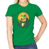 Halloween Portrait - Pop Impressionism - Womens T-Shirts RIPT Apparel Small / Irish Green