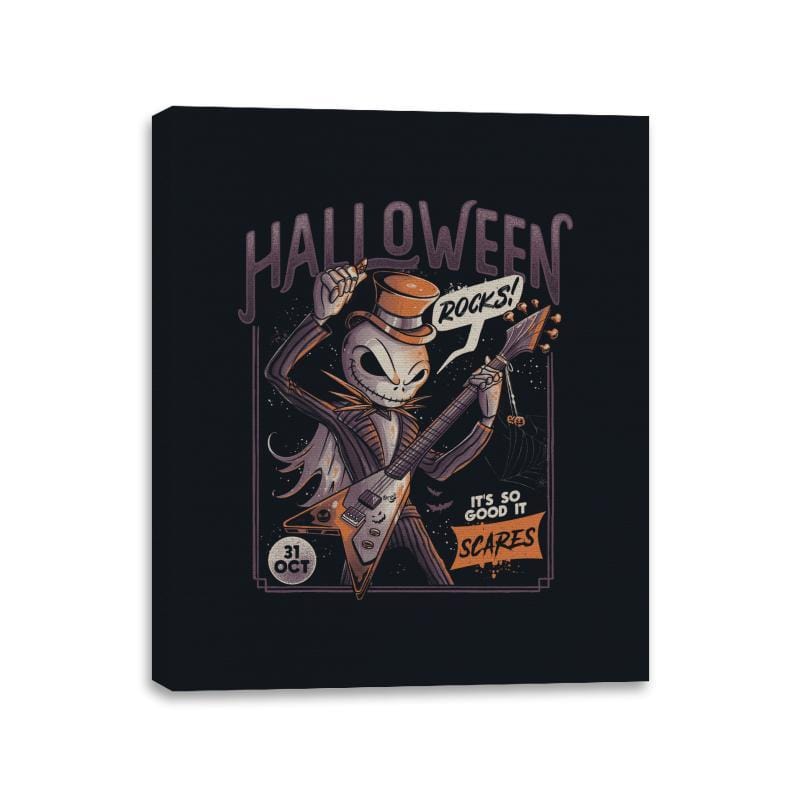 Halloween Rocks - Canvas Wraps Canvas Wraps RIPT Apparel 11x14 / Black