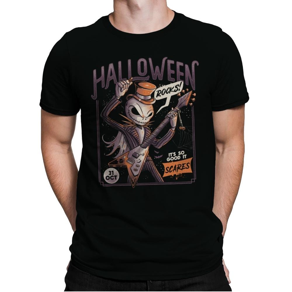 Halloween Rocks - Mens Premium T-Shirts RIPT Apparel Small / Black