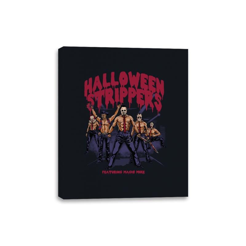 Halloween Strippers - Canvas Wraps Canvas Wraps RIPT Apparel 8x10 / Black
