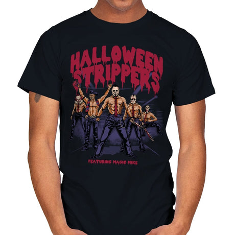 Halloween Strippers - Mens T-Shirts RIPT Apparel Small / Black