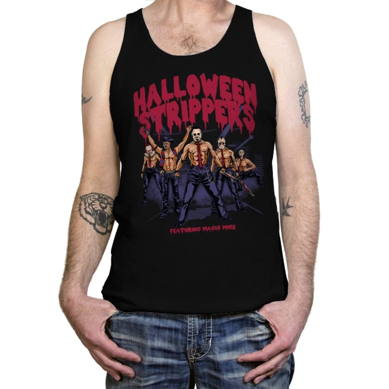 Halloween Strippers - Tanktop Tanktop RIPT Apparel X-Small / Black