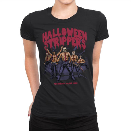 Halloween Strippers - Womens Premium T-Shirts RIPT Apparel Small / Black