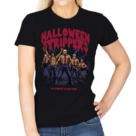 Halloween Strippers - Womens T-Shirts RIPT Apparel Small / Black